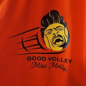 Augusta SportsWear (Women’s Medium) Volleyball Humor Graphic Red Tank Top